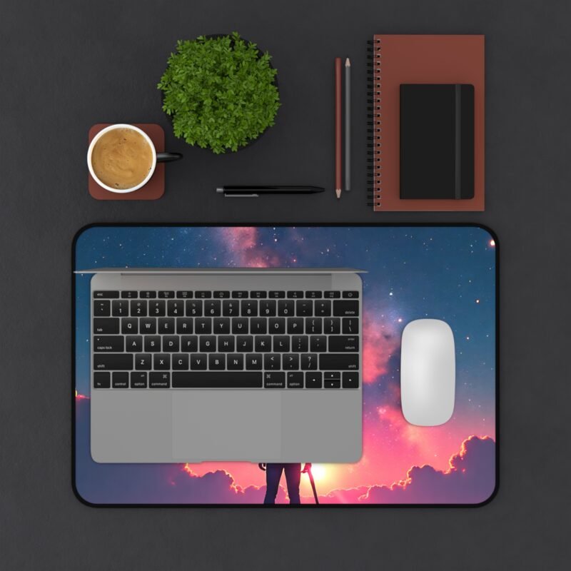 Starry Galaxy Desk Mat for Work, Gaming, and Creative Inspiration - Image 3