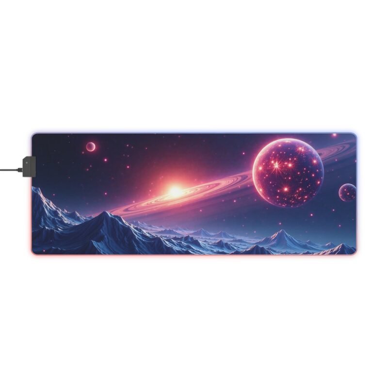 Galaxy Gaming Mouse Pad with Cosmic Design and Ultra-Smooth Surface for Gamers - Image 5