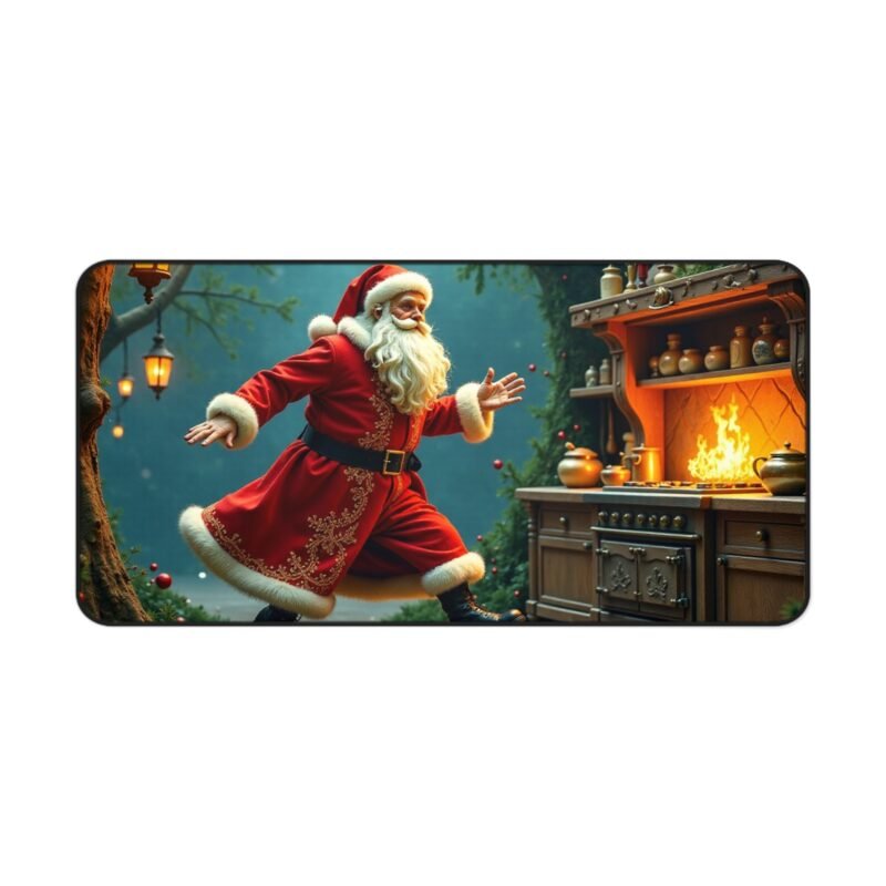 Santa Claus Christmas Desk Mat Vintage Holiday Inspiration for Festive Workspaces - Image 9