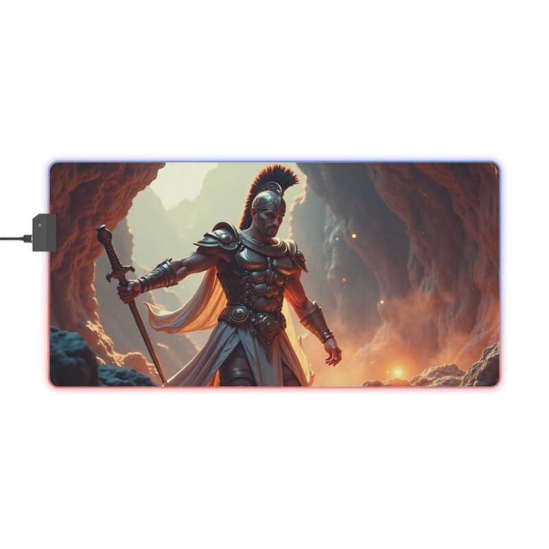 Spartan Gaming Mouse Pad with Epic Warrior Design for Ultimate Precision and Control