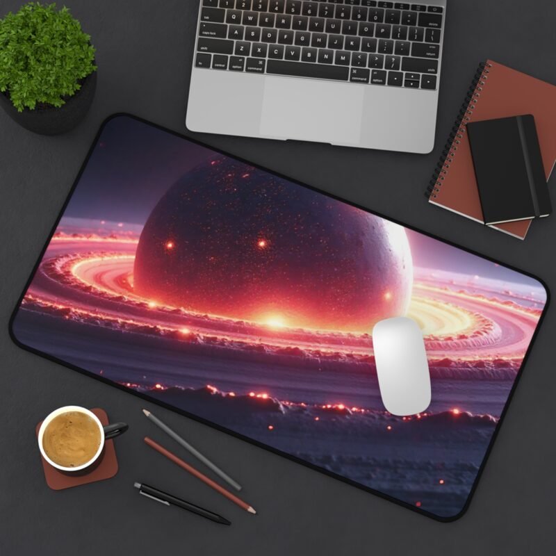 Galaxy Desk Mat Cosmic Planet Design for Creative Workspaces and Star Gazers - Image 8