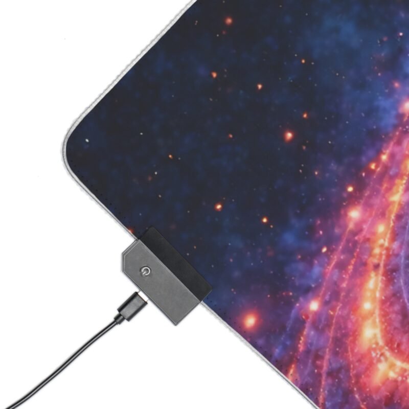 Galaxy Gaming Mouse Pad with Cosmic Glow and Smooth Surface for Gamers - Image 11