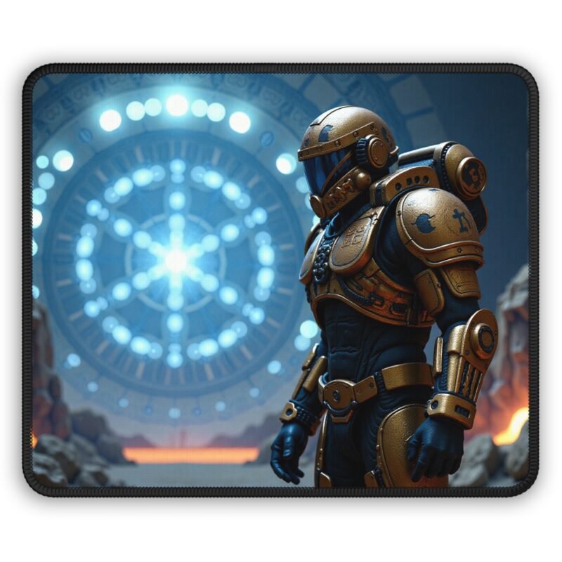 Gaming Mouse Pad for Gamers with Futuristic Warrior Design for Ultimate Performance