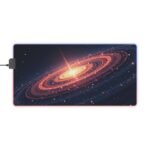Galaxy Gaming Mouse Pad with Precision Surface and Stunning Spiral Design