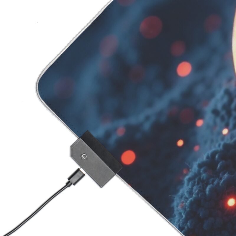 Bitcoin Gaming Mouse Pad with Sleek Design for Cryptocurrency Enthusiasts and Gamers - Image 3