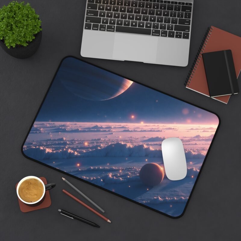 Space Desk Mat with Cosmic Landscape Design for Dreamers and Stargazers - Image 4