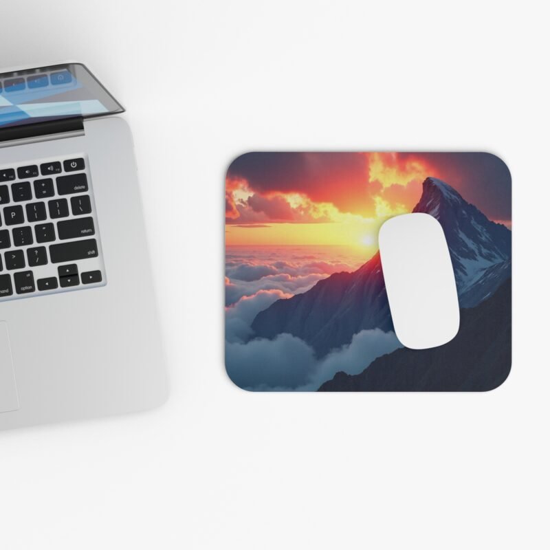 Mountain Desk Mat with Sunset Landscape for Adventure-Inspired Workspaces - Image 4