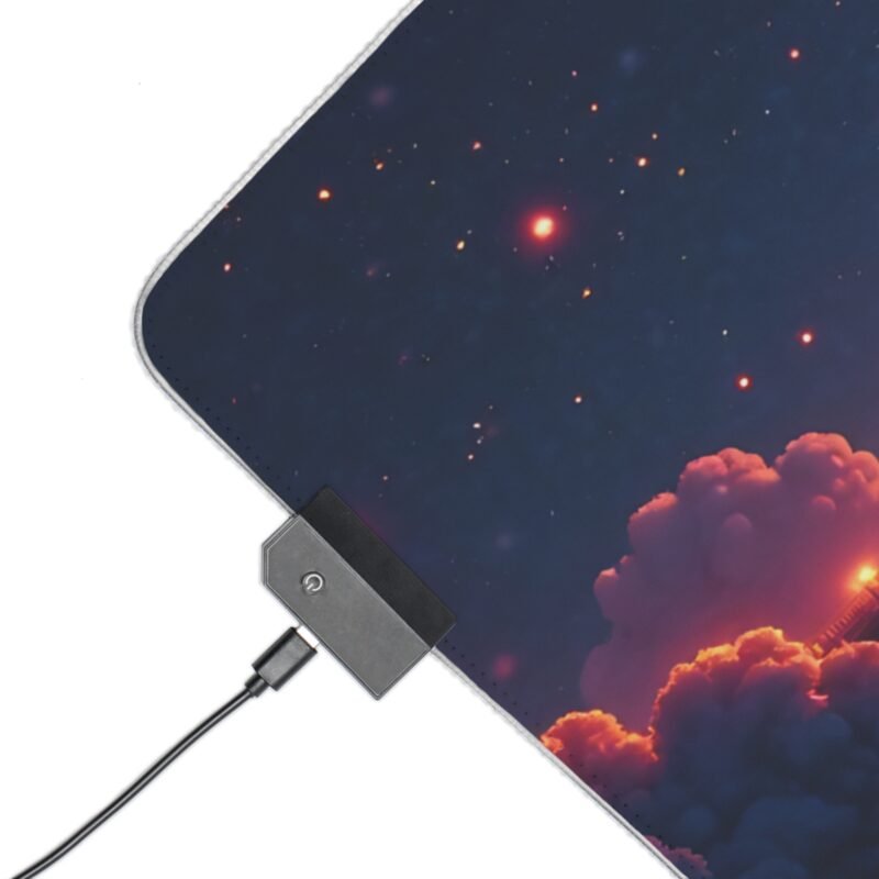 Crypto Gaming Mouse Pad with Bitcoin Design and Smooth Precision Surface - Image 3