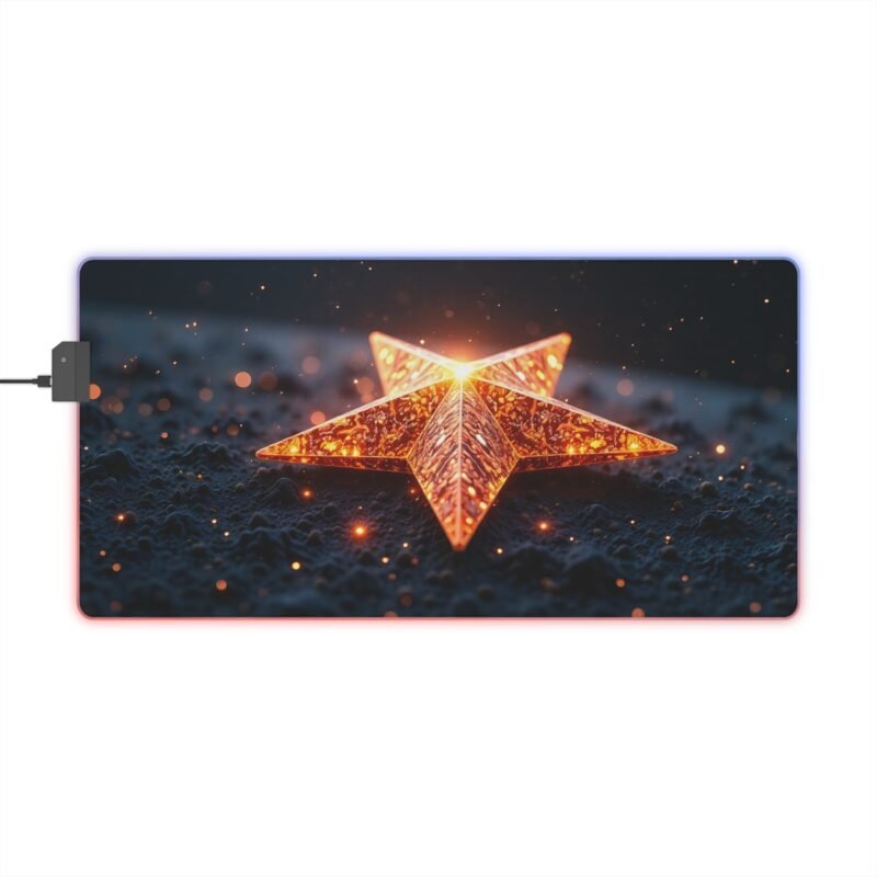 Galaxy Gaming Mouse Pad with Luminous Cosmic Design for Precision and Style