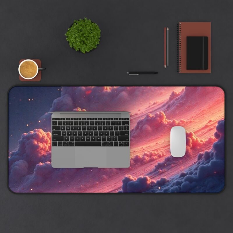 Galaxy Desk Mat with Sunset Clouds and Starry Night Sky for Inspirational Workspaces - Image 11