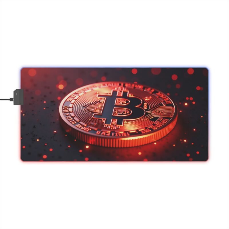 Bitcoin Gaming Mouse Pad with Premium Design for Gamers and Crypto Enthusiasts