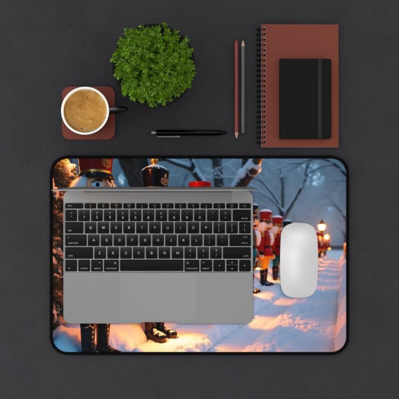 Christmas Desk Mat with Nutcracker Soldiers for Festive Office Decor - Image 3