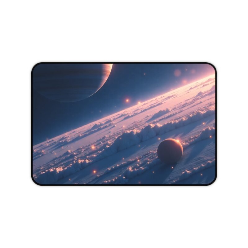 Space Desk Mat with Cosmic Landscape Design for Dreamers and Stargazers