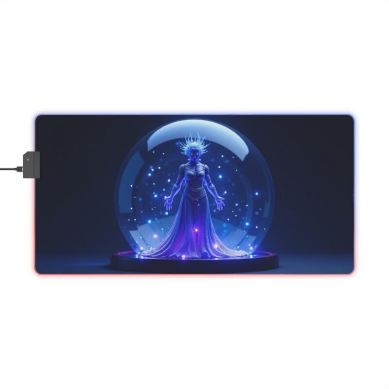 Cosmic Gaming Mouse Pad with Enchanting Sorceress Design for Precision Play