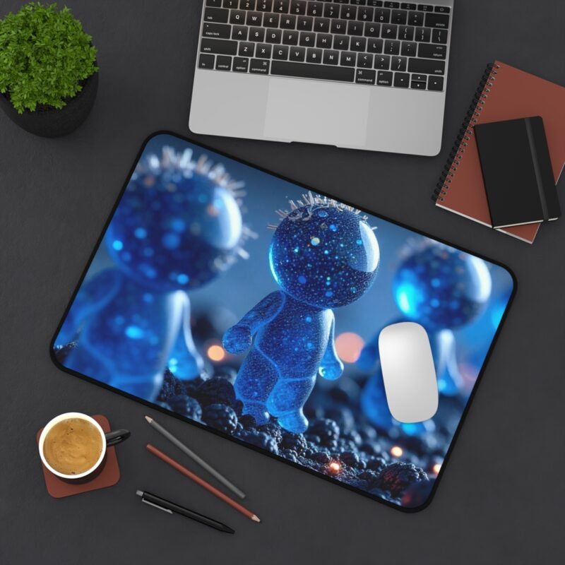 Mystical Space Desk Mat with Starry Blue Fantasy Design - Image 4