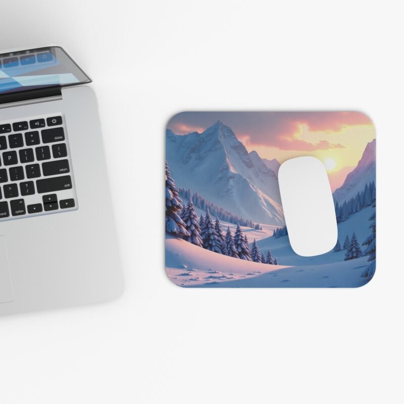 Winter Mountain Desk Mat for Serene and Inspired Workspaces - Image 4
