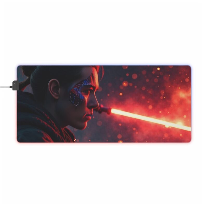 RGB Gaming Mouse Pad with Sci-Fi Design for Precision and Style - Image 9