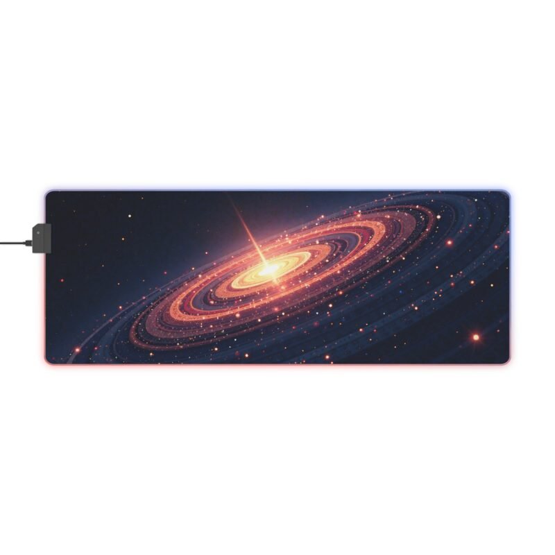 Galaxy Gaming Mouse Pad with Precision Surface and Stunning Spiral Design - Image 5