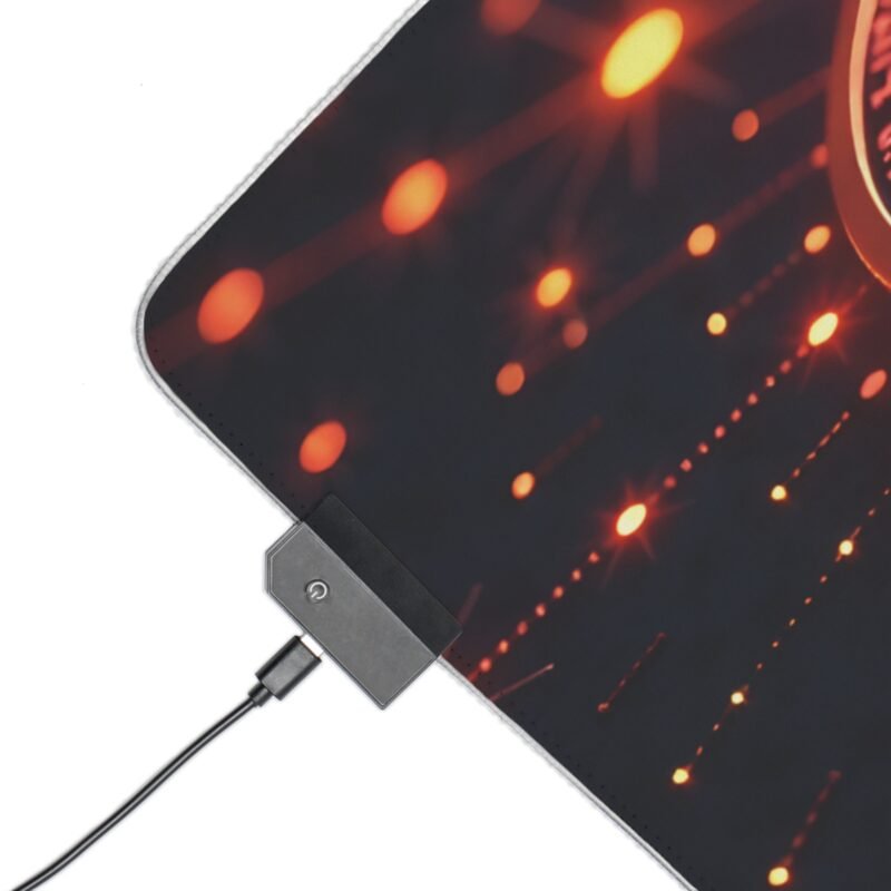 Bitcoin Gaming Mouse Pad with LED Lighting for Precision and Style - Image 3