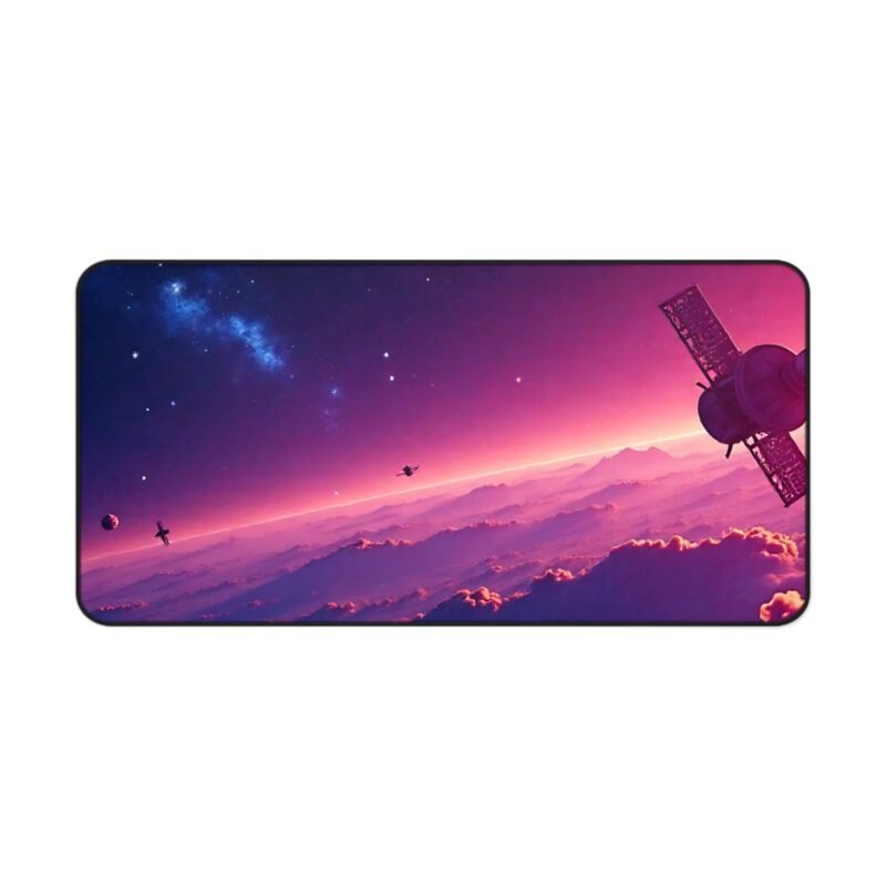 Galaxy Desk Mat with Space Satellite Design for Sci-Fi Lovers and Creative Workspaces - Image 9