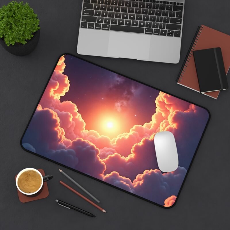 Galaxy Desk Mat with Starlit Sky and Nebula Design for Cosmic Workspace Inspiration - Image 4