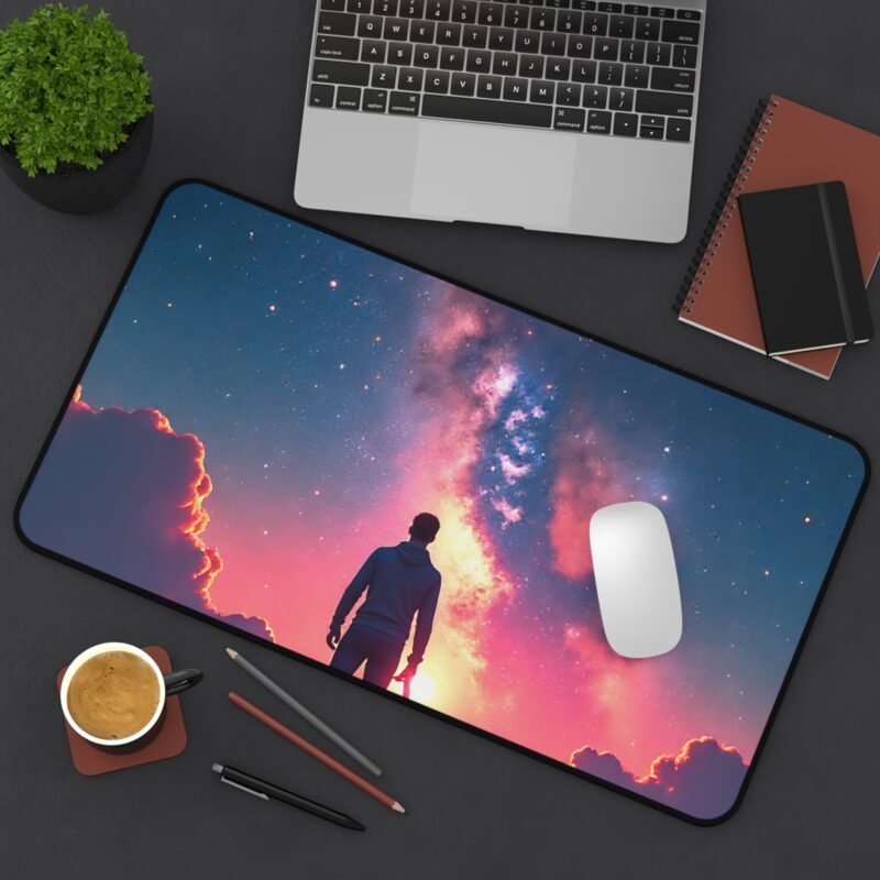 Starry Galaxy Desk Mat for Work, Gaming, and Creative Inspiration - Image 8