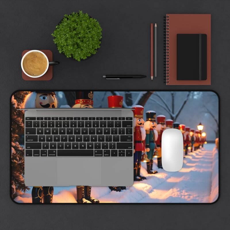 Christmas Desk Mat with Nutcracker Soldiers for Festive Office Decor - Image 7