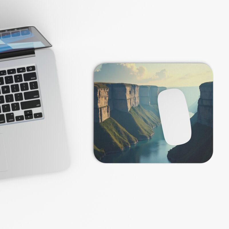 Nature Desk Mat with Tranquil Cliff and River Design for a Calm Workspace - Image 4