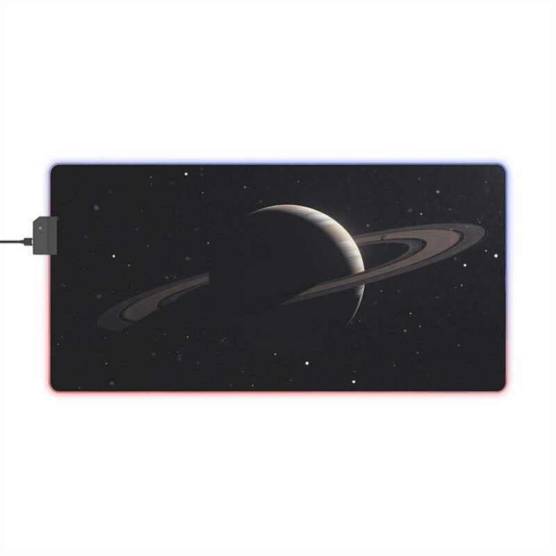 Saturn Space Gaming Mouse Pad with Smooth Glide for Gamers and Space Enthusiasts