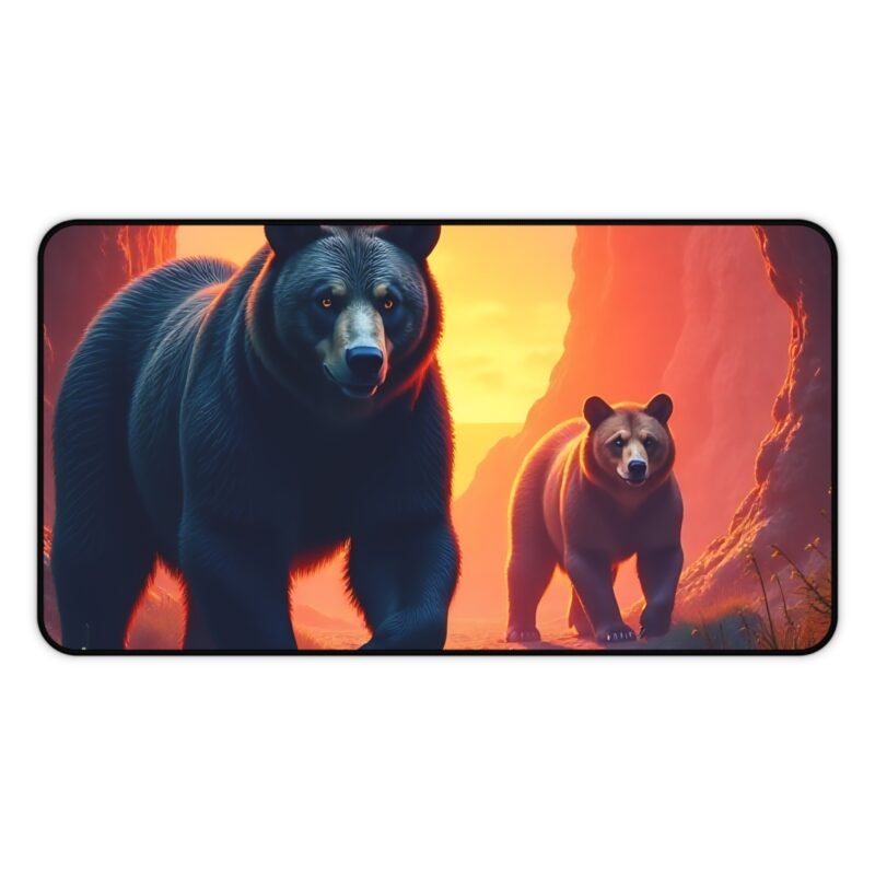 Wildlife Desk Mat with Majestic Bear Design for Nature-Inspired Workspaces - Image 5