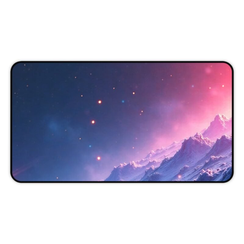 Space Desk Mat with Cosmic Landscape and Mountain Design - Image 5