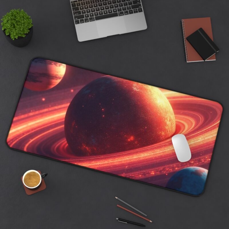 Space Desk Mat with Planetary Ring Design for an Inspiring Workspace - Image 12