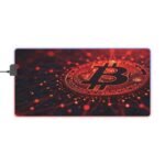 Crypto Gaming Mouse Pad with Premium Precision and Bitcoin-Inspired Design