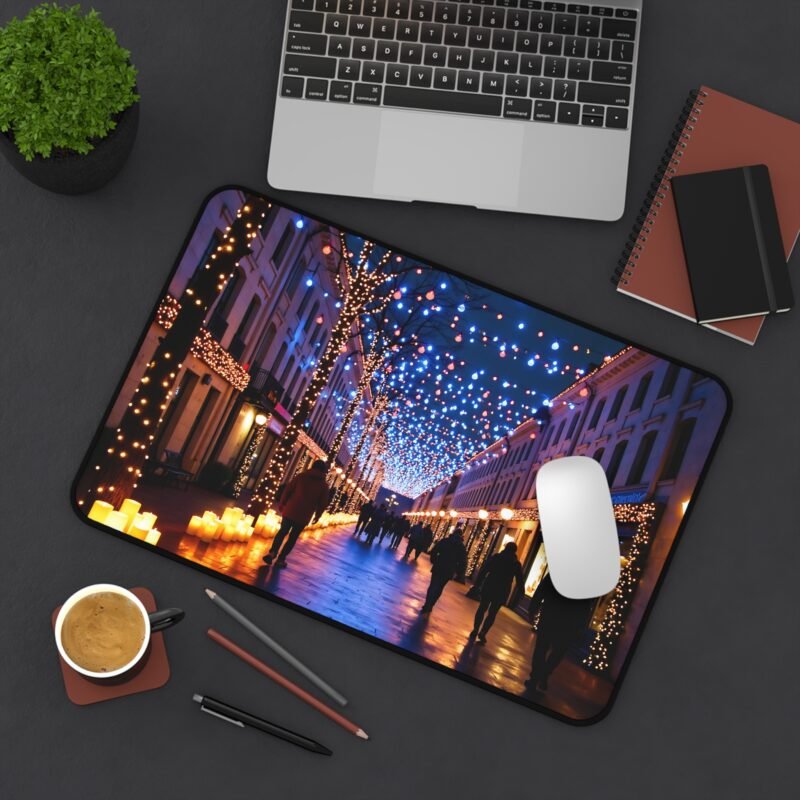 Winter Wonderland Holiday Desk Mat for Festive Seasonal Atmosphere - Image 4