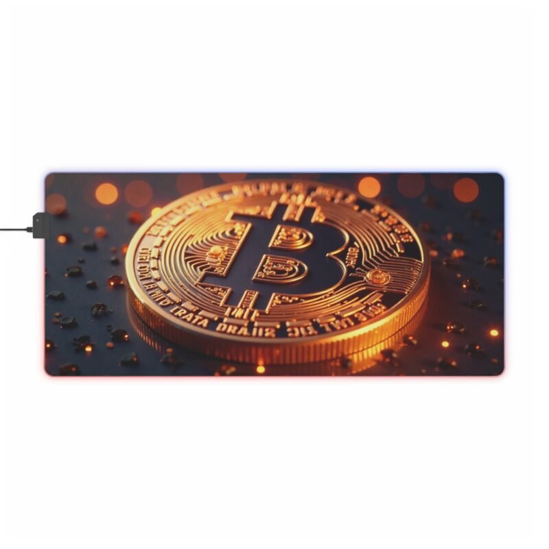 Bitcoin Gaming Mouse Pad for Gamers with Precision Surface and Crypto Design - Image 9