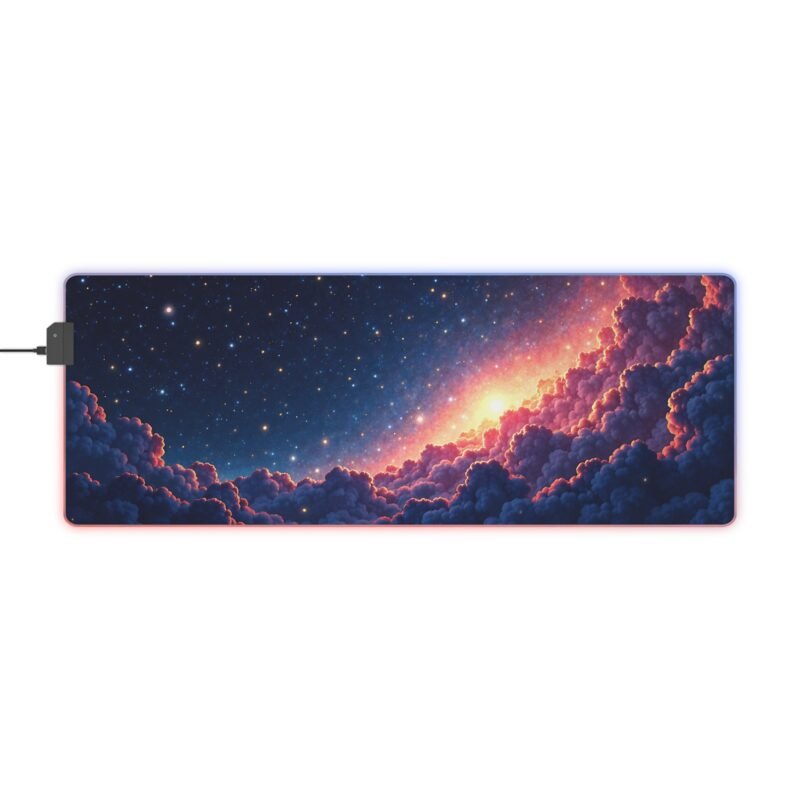 Galaxy Gaming Mouse Pad with Ruby Cloud Design for Precision and Immersive Gameplay - Image 5