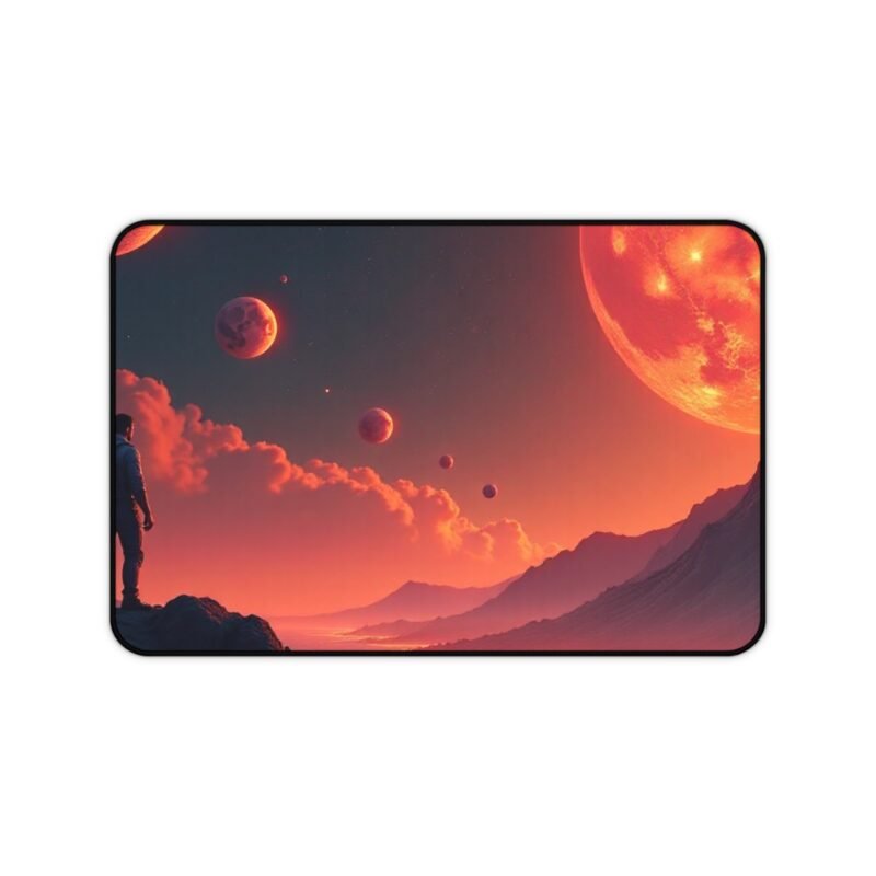 Galaxy Desk Mat Cosmic Space-Themed XXL Mouse Pad for Sci-Fi Fans and Stargazers