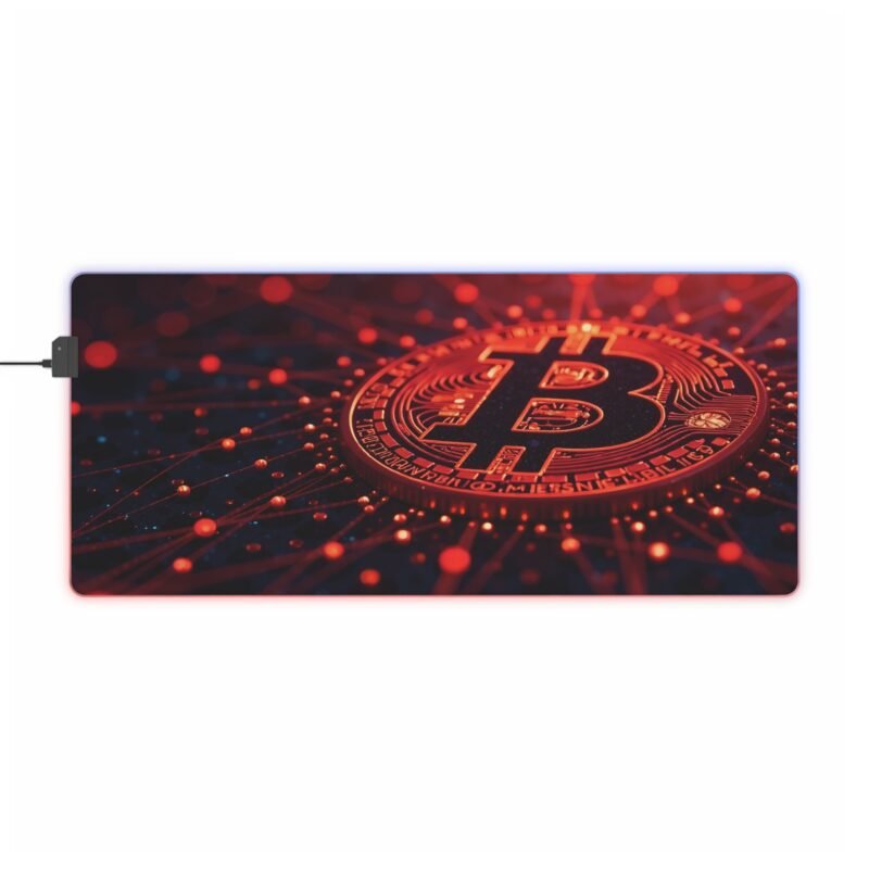 Crypto Gaming Mouse Pad with Premium Precision and Bitcoin-Inspired Design - Image 9