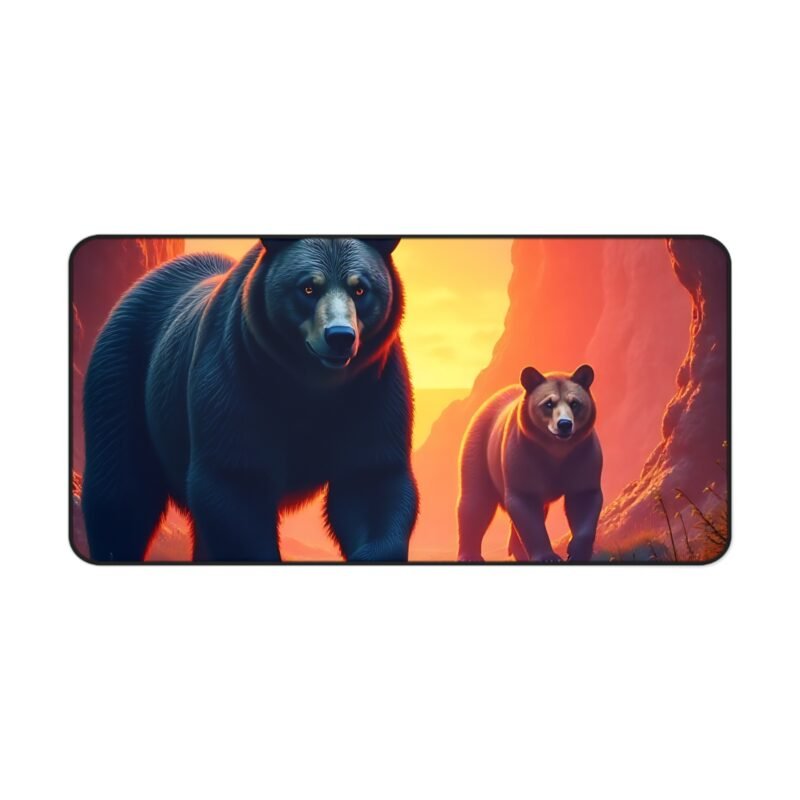 Wildlife Desk Mat with Majestic Bear Design for Nature-Inspired Workspaces - Image 9