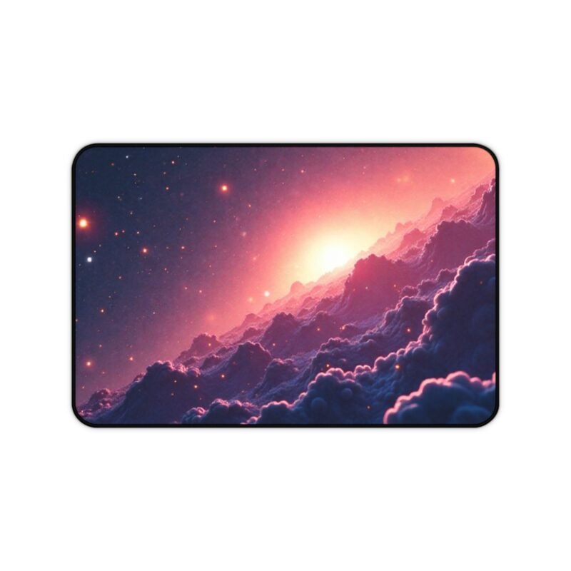 Galaxy Desk Mat with Nebula Design for Cosmic-Inspired Workspaces