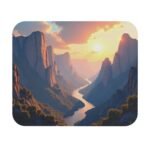 Sunset Valley Nature Desk Mat for Tranquil and Inspiring Workspaces