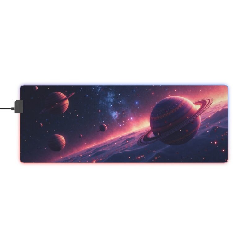 Galaxy Gaming Mouse Pad - Large RGB Mat with Cosmic Design for Precision and Style - Image 5