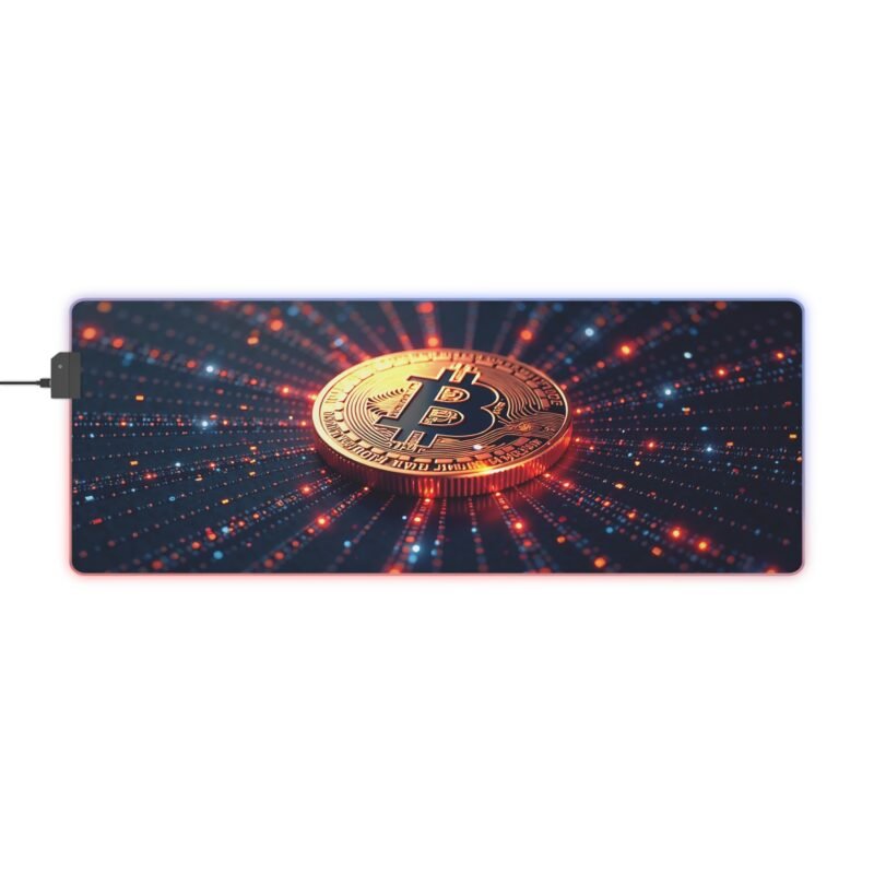 Bitcoin Gaming Mouse Pad with High-Precision Surface for Gamers and Crypto Enthusiasts - Image 5