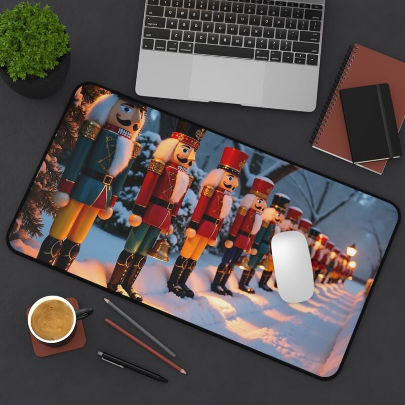 Christmas Desk Mat with Nutcracker Soldiers for Festive Office Decor - Image 8