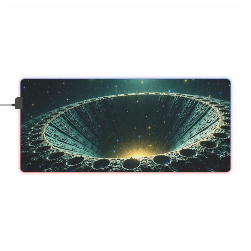Galaxy Gaming Mouse Pad with Black Hole Design for Precision and Immersive Setup - Image 9