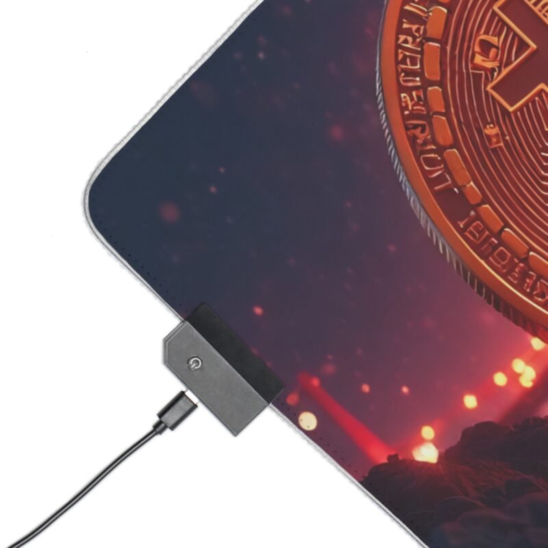 Bitcoin Gaming Mouse Pad with Smooth Surface and Crypto-Inspired Design - Image 7