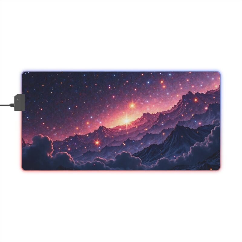 Galaxy Gaming Mouse Pad with Nebula Design and Non-Slip Surface for Epic PC Setups