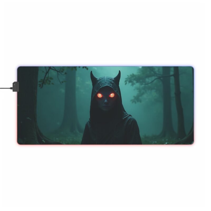 Fantasy Gaming Mouse Pad with Enchanted Forest Design and Glowing Red Eyes - Image 9