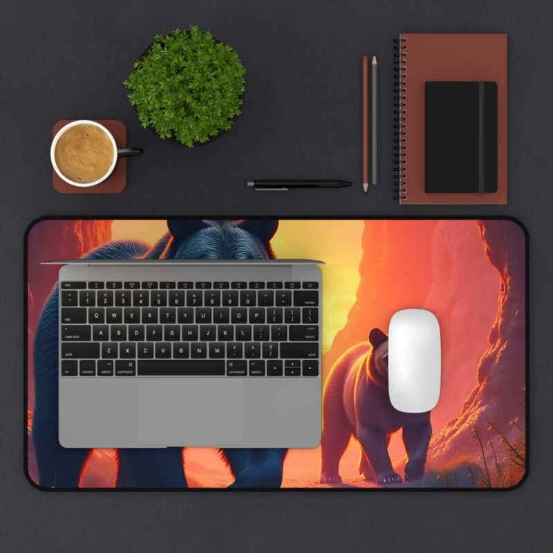 Wildlife Desk Mat with Majestic Bear Design for Nature-Inspired Workspaces - Image 7