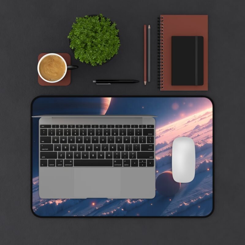 Space Desk Mat with Cosmic Landscape Design for Dreamers and Stargazers - Image 3